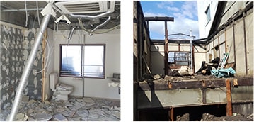 解体工事現場写真